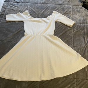 White off shoulder dress